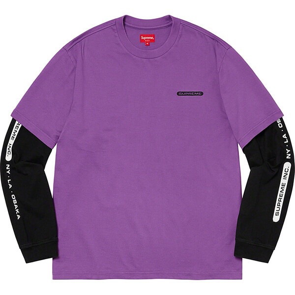 21SS シュプリーム スーパーコピー パネル ロングスリーブ Tシャツ