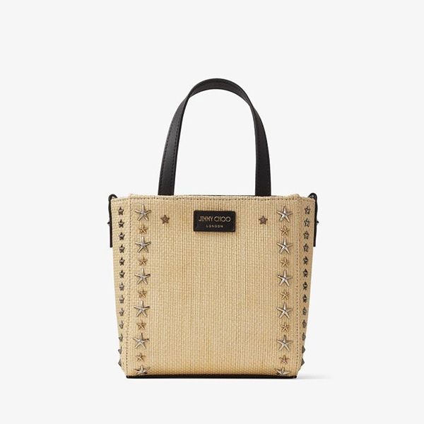 ジミーチュウJimmy Choo ラフィアミニトートバッグ ジミーチュウJimmy Choo ラフィアミニトートバッグ