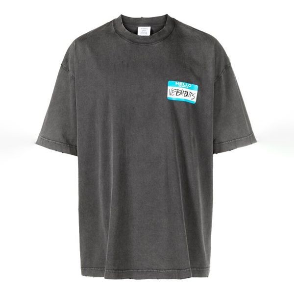 定番デザイン】ヴェトモン☆センターロゴTシャツ 文字ロゴ 定番デザイン】ヴェトモン☆センターロゴTシャツ 文字ロゴ