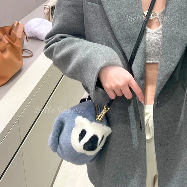 ロエベ ムートン クラッチバッグ LOEWE - 希少♡ムートン
