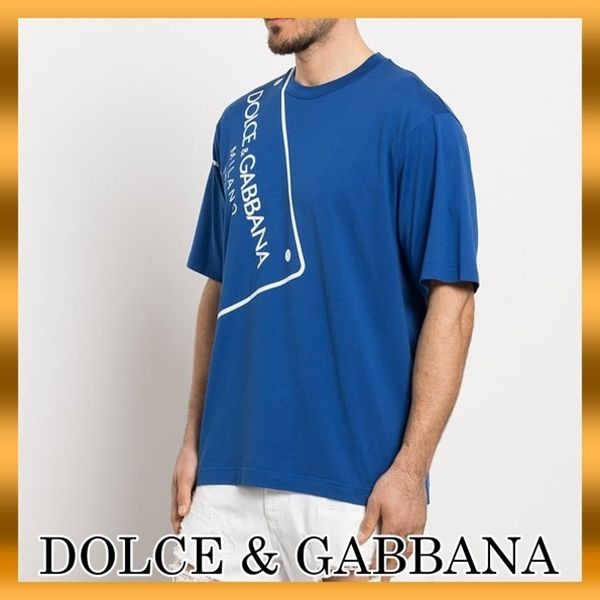 入手困難ドルガバ パロディロゴプレート コットン製 Tシャツ