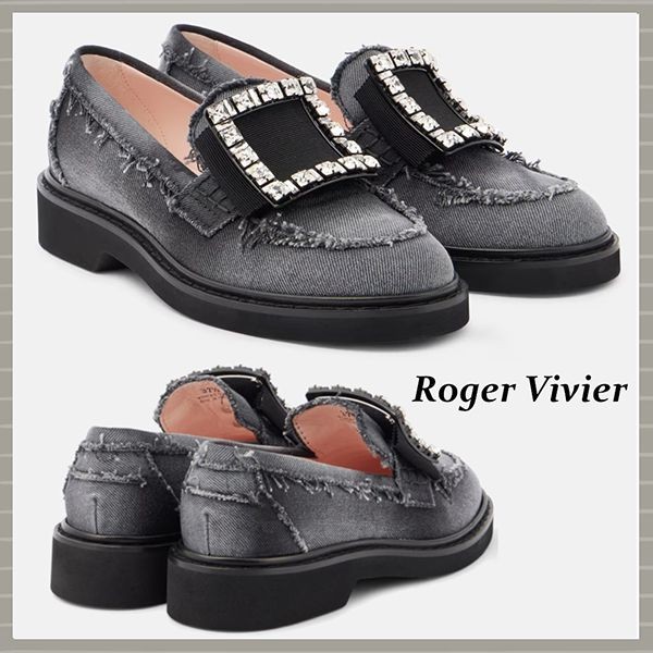 ロジェヴィヴィエ パチモン】viv rangers loafers in denim ローファー