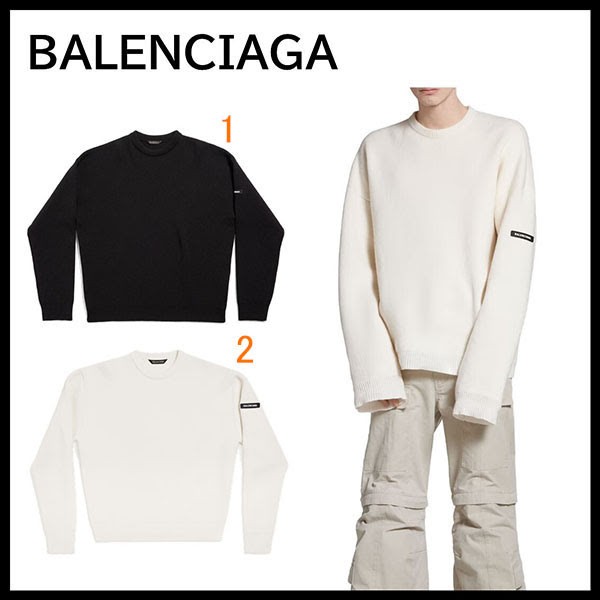 ブティック】バレンシアガ sweater ダブルフェイスウールニット ブティック】バレンシアガ sweater ダブルフェイスウールニット