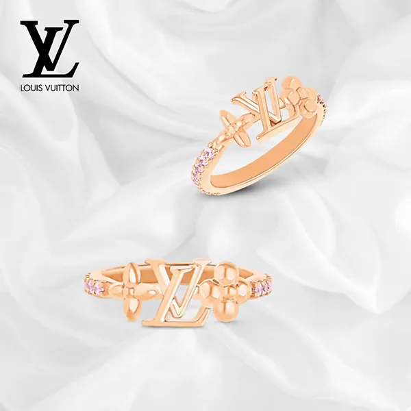 注目!【ルイヴィトン】リング・LV アイコニック 指輪 ピンクコピー