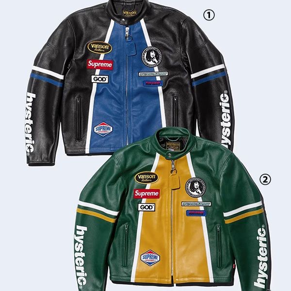 シュプリーム Hysteric Glamour 偽物】 Vanson Leathers ジャケット
