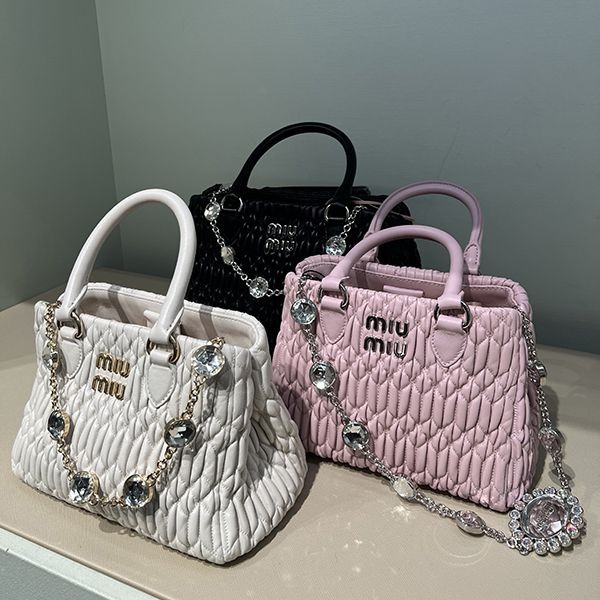 ミュウミュウ ショルダー 偽物☆NAPPA CRYSTAL (5BA251)｜スーパー