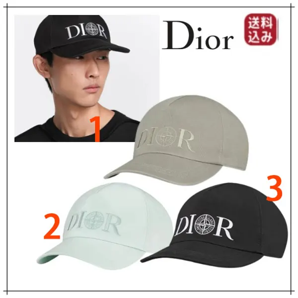 【美品】DIOR キッズ　オブリーク　ベースボールキャップ ディオール ND STONE ISLAND ベースボールキャップ 483C901G6144