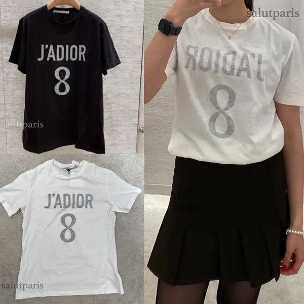 ディオール JADIOR 8 Tシャツ 偽物 コットン リネン ジャージー
