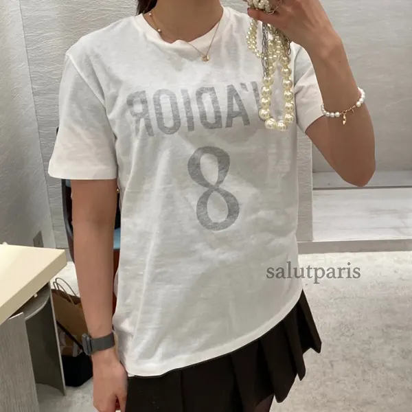 ディオール JADIOR 8 Tシャツ 偽物 コットン リネン ジャージー