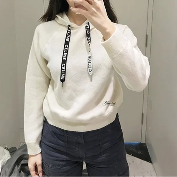 即納でお届けセリーヌ パーカー 偽物 レディース ニット プルオーバー