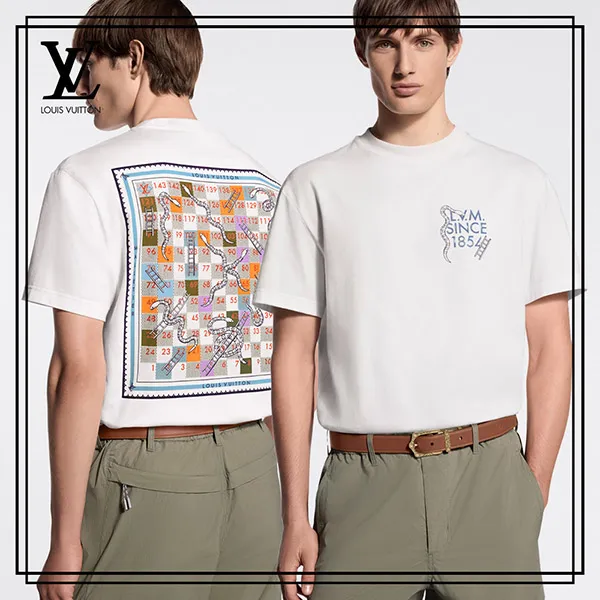 希少色＊バックが可愛い＊【ルイヴィトン】プリント 半袖Tシャツ