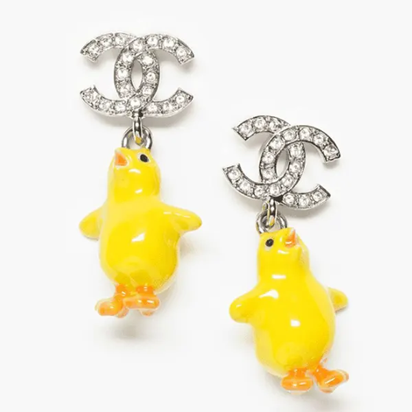 シャネル コピー ラインストーン ひよこ ピアス ABH521 B24156 U9487