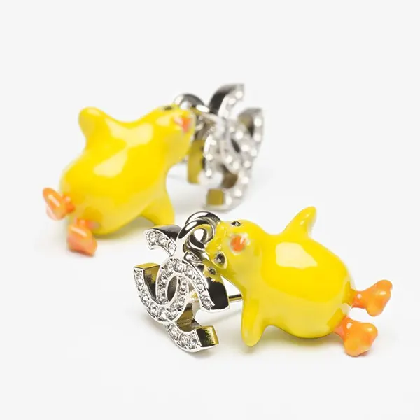 シャネル コピー ラインストーン ひよこ ピアス ABH521 B24156 U9487