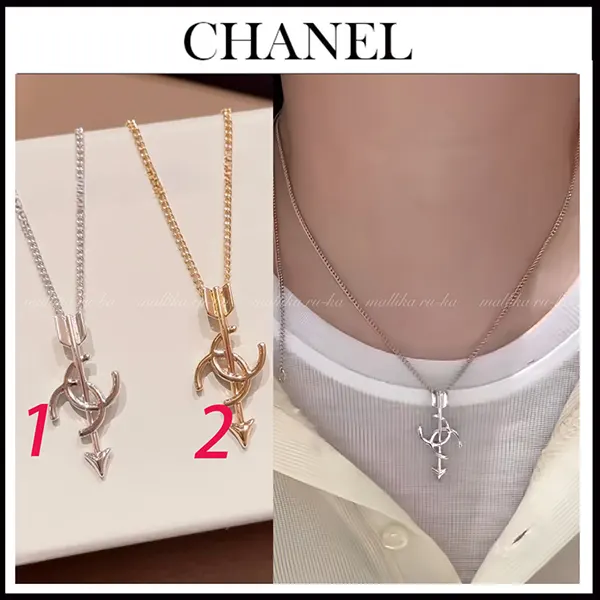シャネル CCロゴ アロー ネックレス ABH566-B24091-U9335｜スーパー
